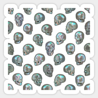 Pearl Skull Pattern Sticker